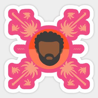 Childish Gambino Minimal Sticker